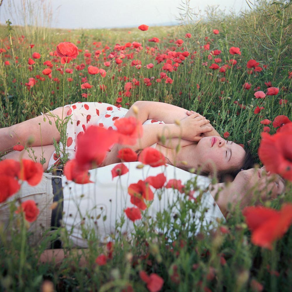 Von Budingen Snezhana_Sofie In Poppy Field With Her Boyfriend Andy, Germany 2018 From The Series Meeting Sofie