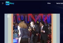 Pippo Baudo e Masha Sirago: la torta in faccia che sfidò il cerimoniale della tv Gran Premio_ BAUDO_SIRAGO