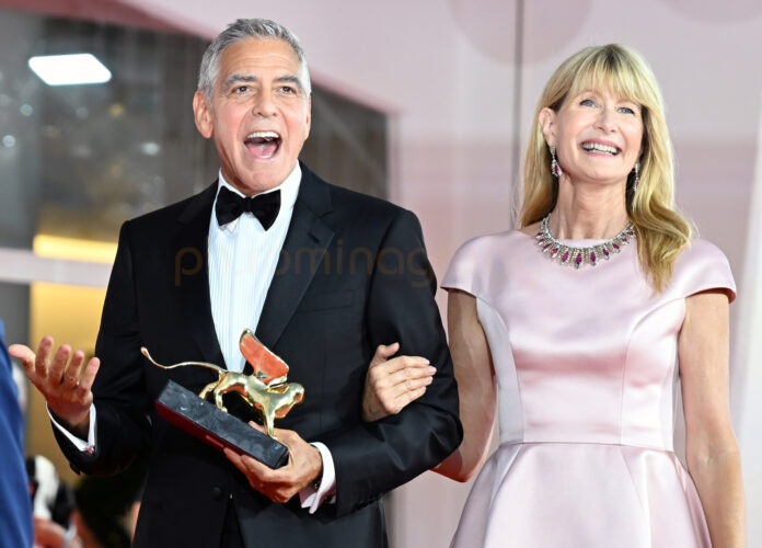 George Clooney e Laura Dern - Foto di Romina Greggio